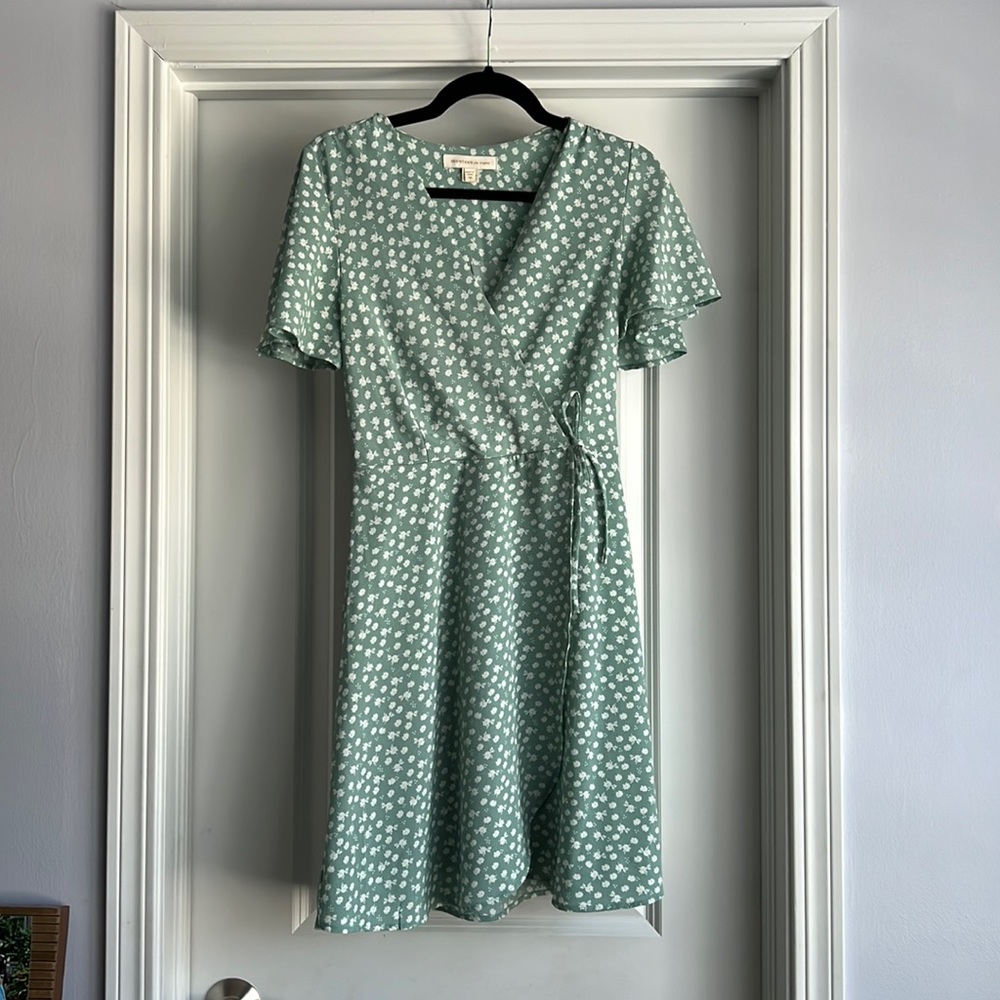 Monteau Floral Wrap Dress